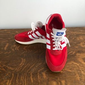 ADIDAS I-5923 sneaker red suede men’s 8 womens 10